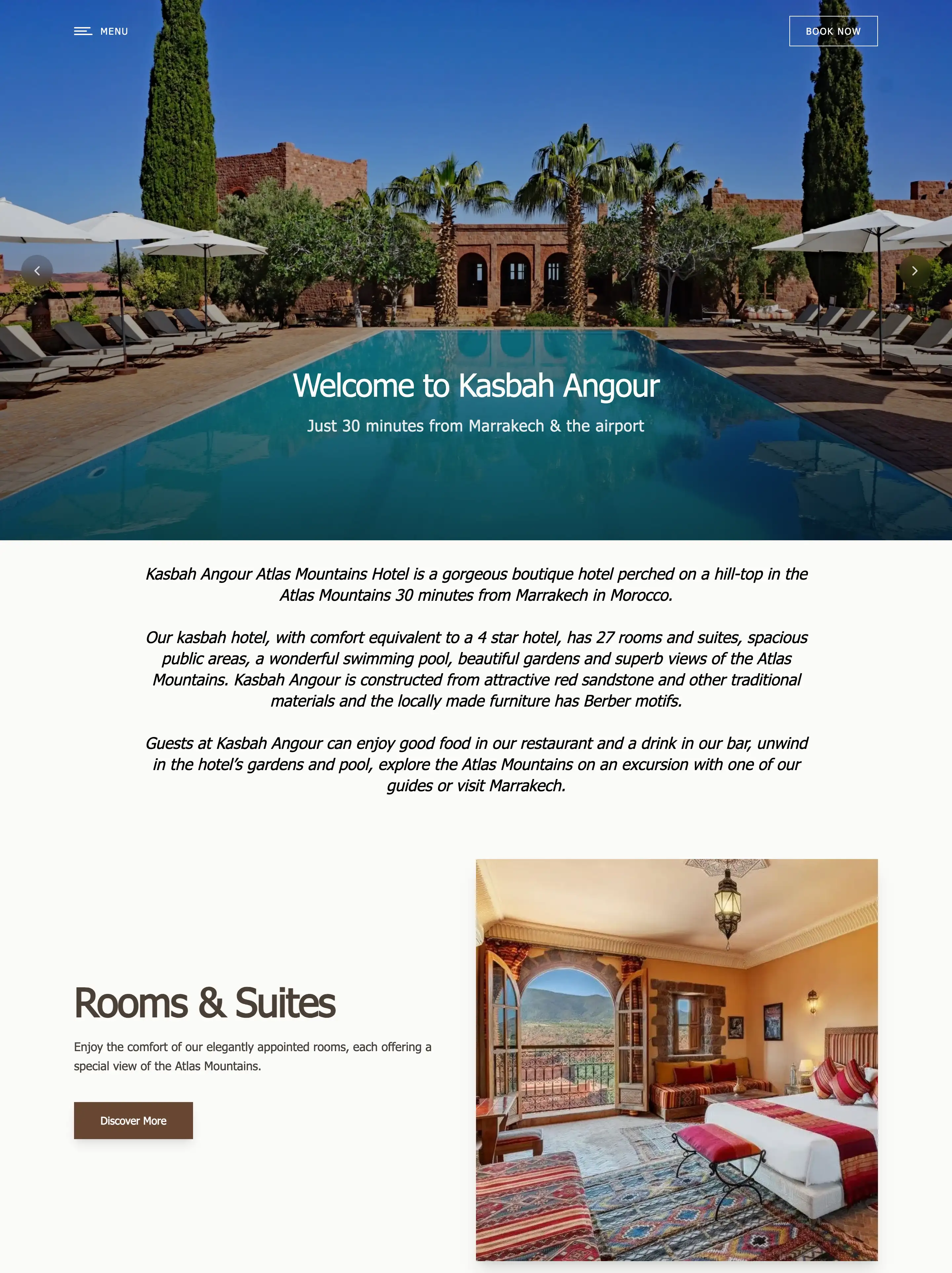 Kasbah Angour full screenshot