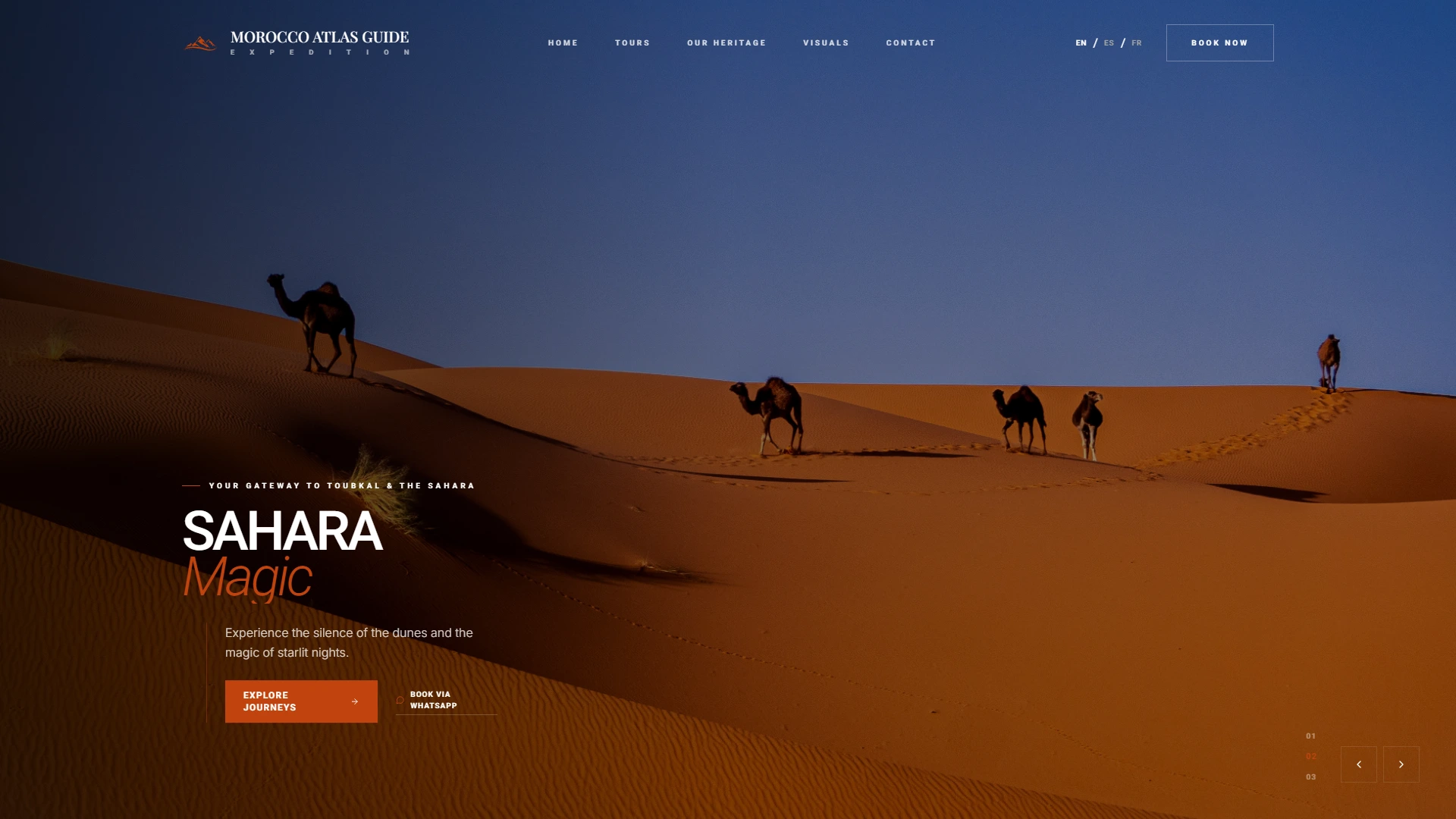 Morocco Atlas Guide web design case study