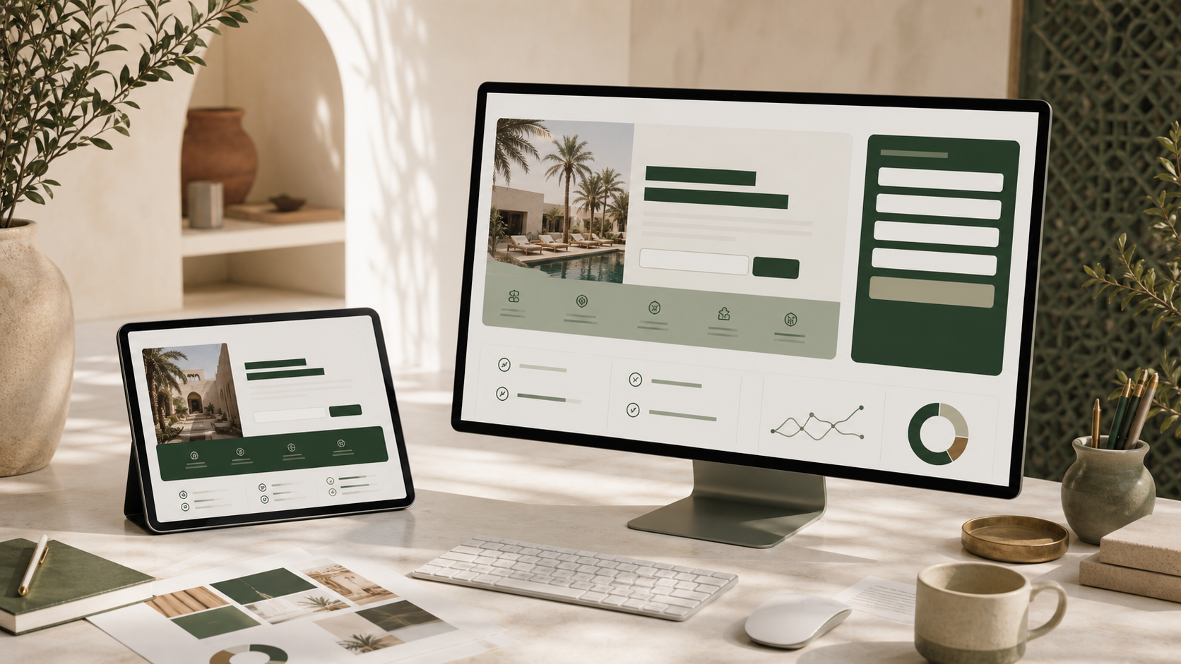 HD production landing page campaign scene